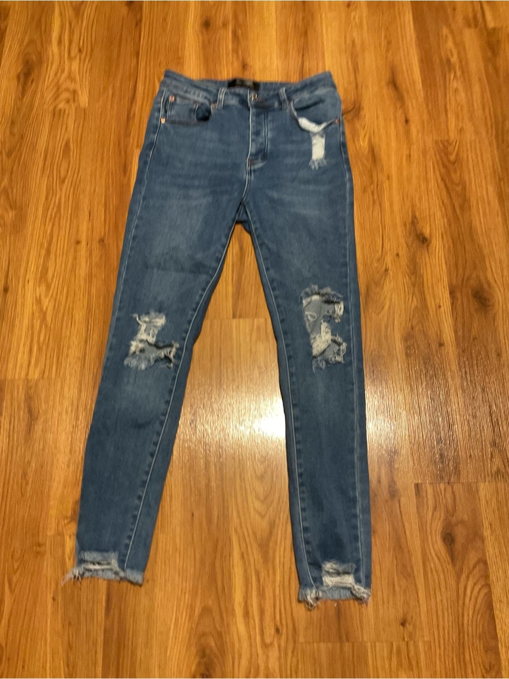 Women’s Monkey Ride Jeans Skinny Distressed Jeans Size 9/29